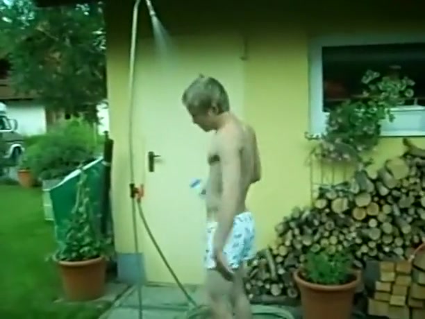 German Boy Singing In Shower