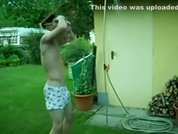 German Boy Singing In Shower