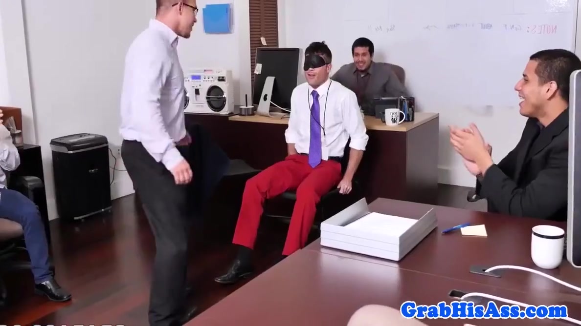 Office Birthday Boy Anal Fucked Before Facial