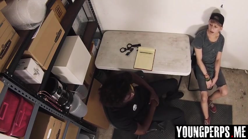 Devin Trez in Young perp detained and ass fucked by black LP Officer
