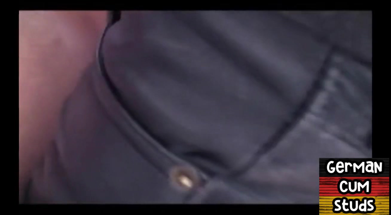 Amateur German bottom rimmed n fucked by BF in leather pants