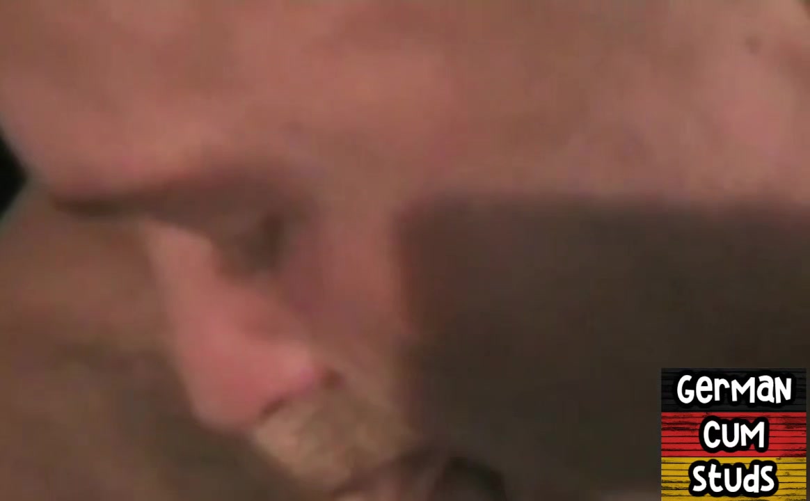Cumswallow German gays eat BFs cum after his solo HJ
