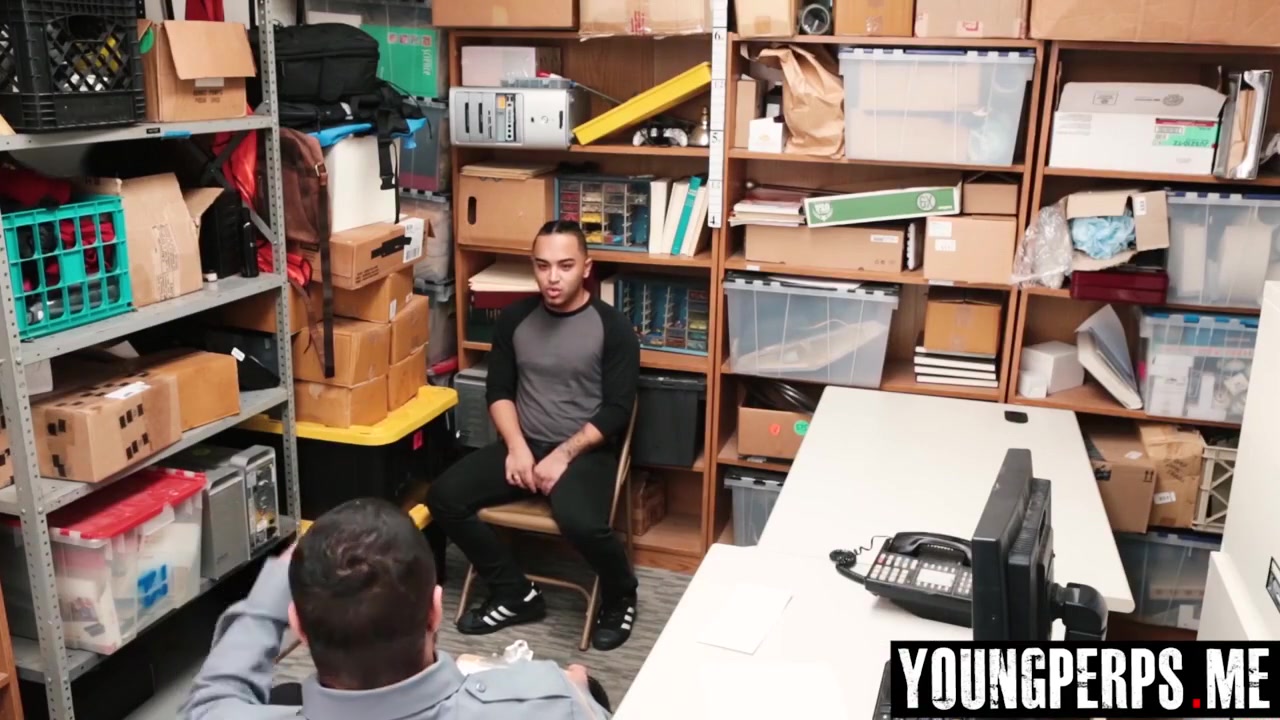 Straight Latino Perp Detained And Ass Fucked By Officer