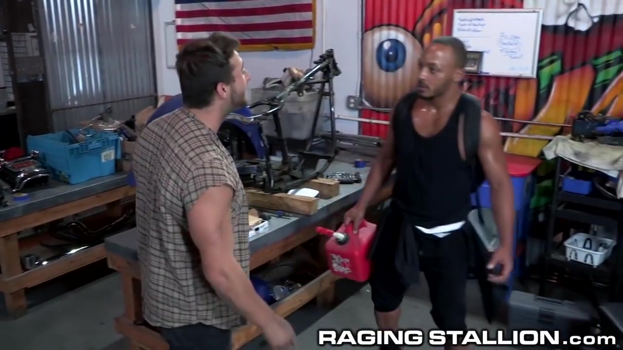 RagingStallion - Aggressive Mechanic Fucked By Stranded Ebony