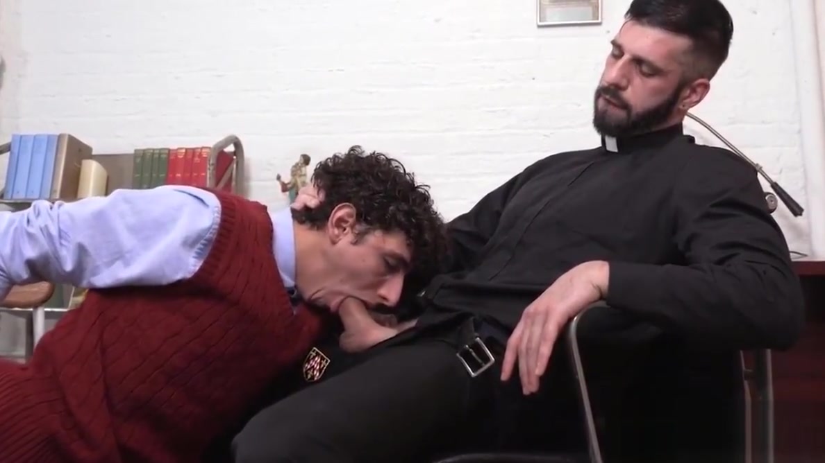 Twink Barebacked In The Priest s Office