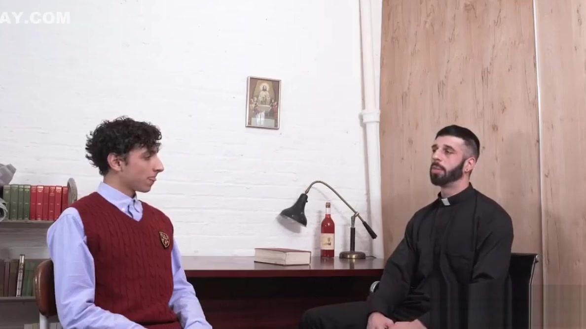 Twink Barebacked In The Priest s Office