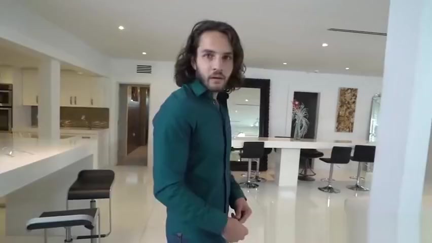 Latino real estate agent Dante facialized by customer in POV