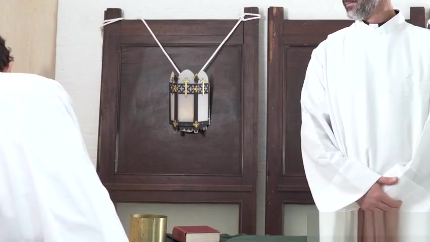 Taboo twink riding catholic cock