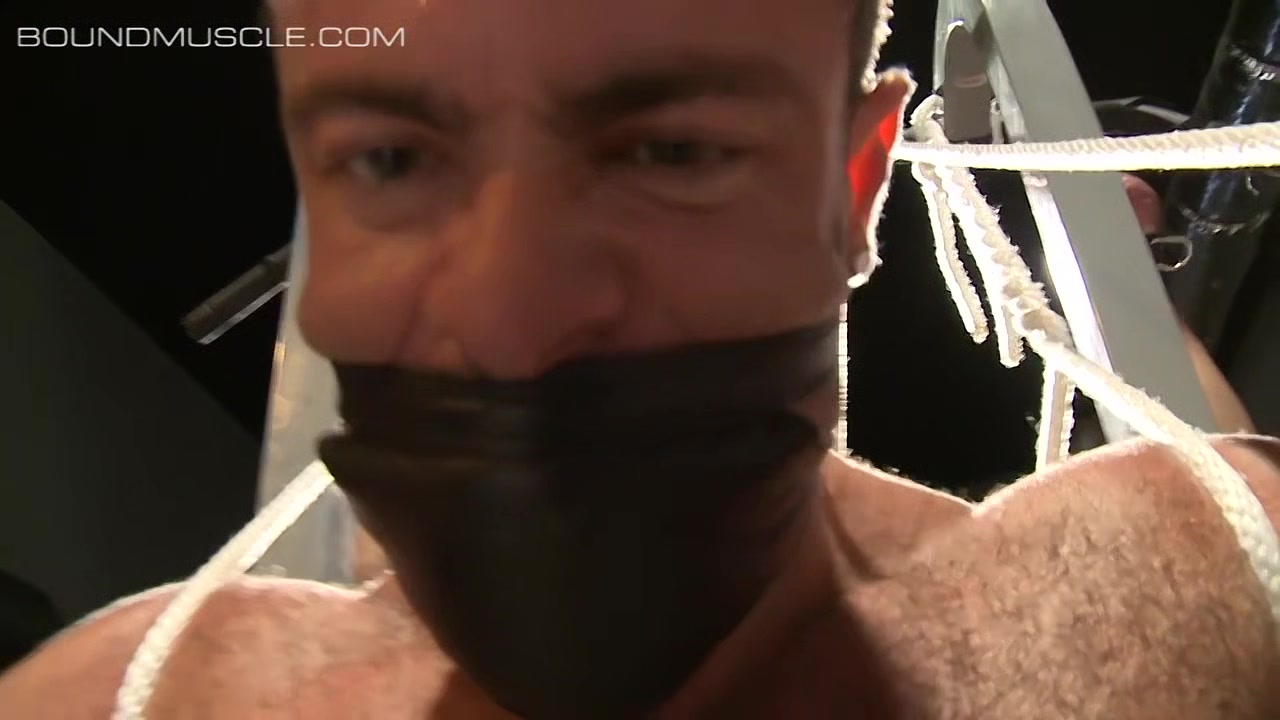 Adam Rogue slides muscle cock in and out of Trace Michaels