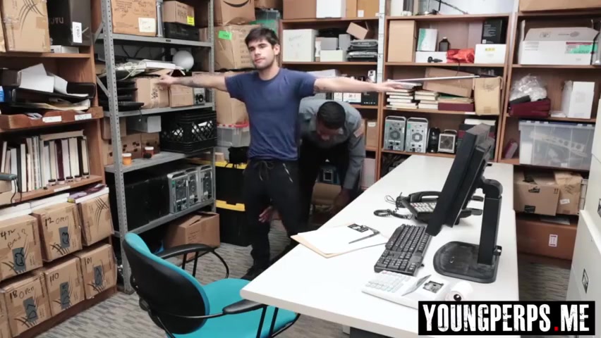 Officer caught the perp stealing goods from the store