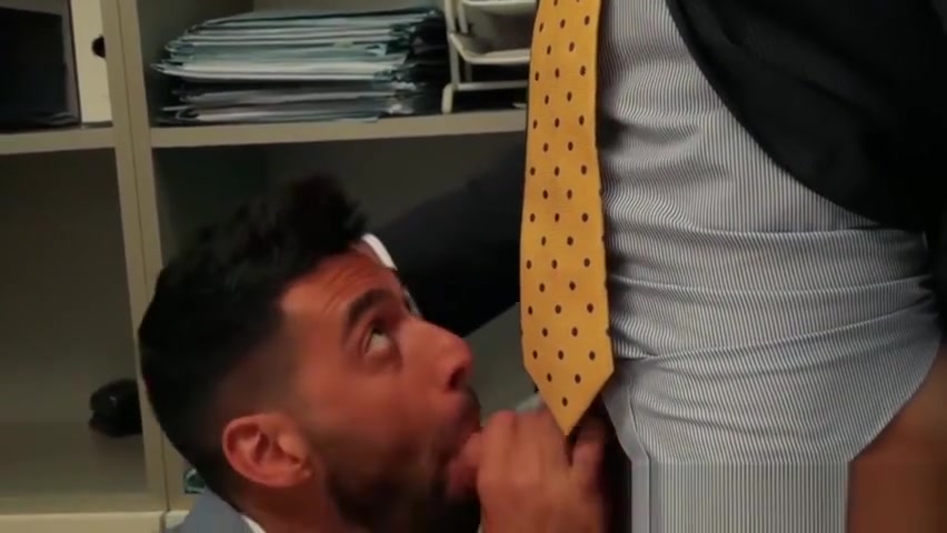 Suit sex with two executive branch directors in real office