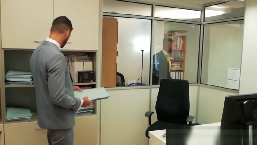 Suit sex with two executive branch directors in real office