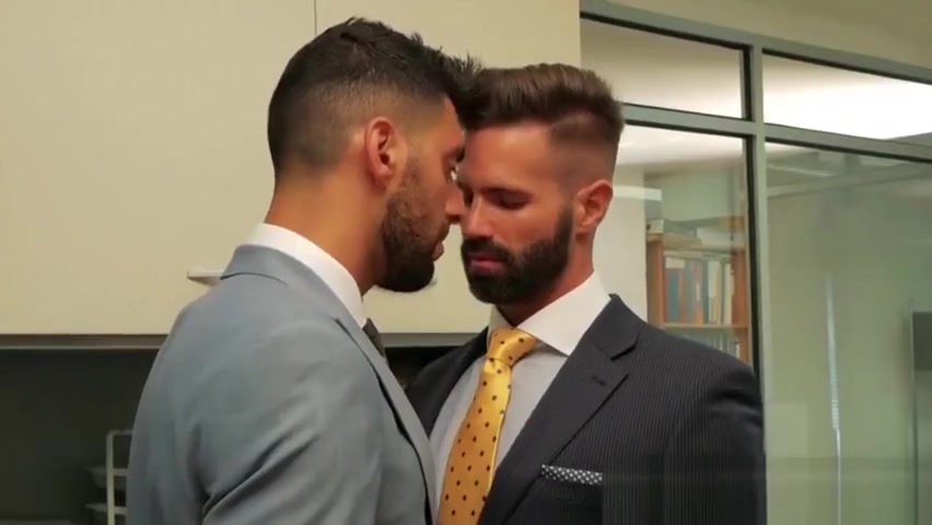 Suit sex with two executive branch directors in real office