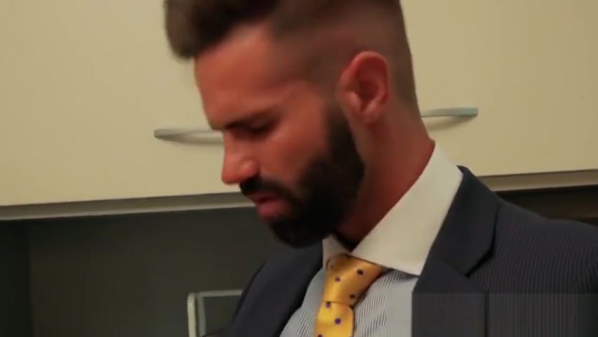 Suit sex with two executive branch directors in real office