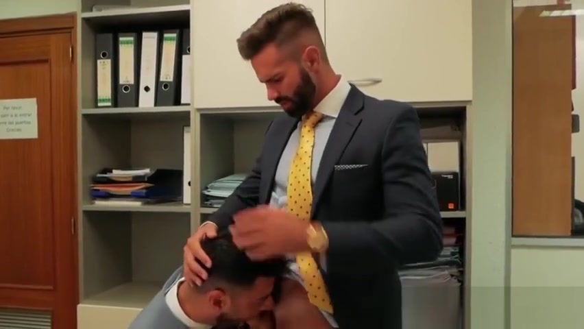 Suit sex with two executive branch directors in real office