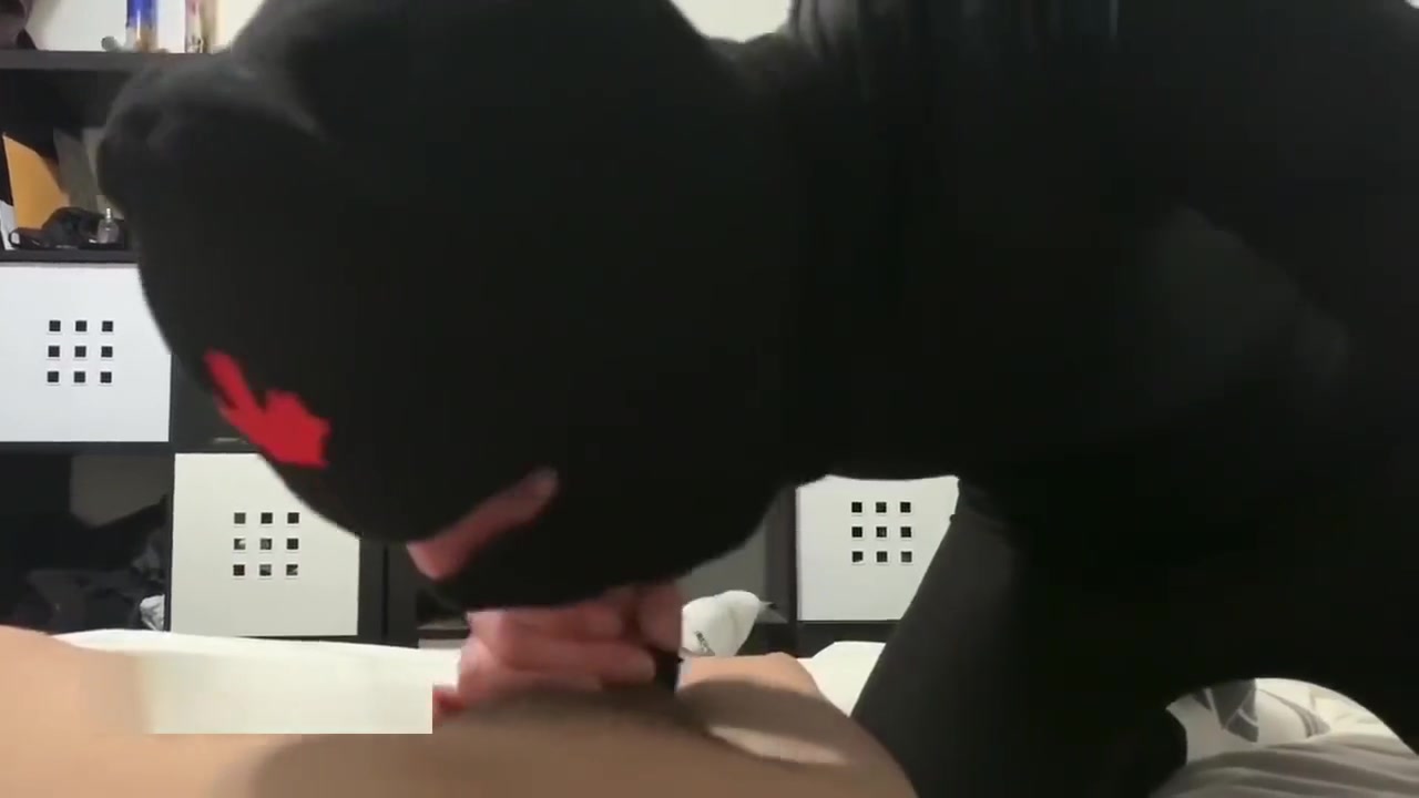 Discreet Jock in Lycra/Spandex gives BJ - POV worship plus Foot job