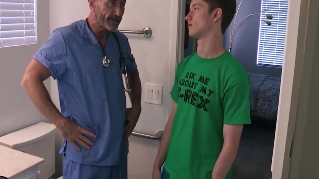 Doctor Step Dad Teaching His Virgin Twink Step Son How To Explore And Fuck In Bathroom