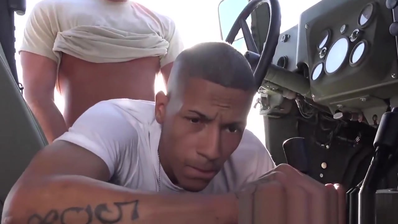 Military men fuck truck going on an anal mission
