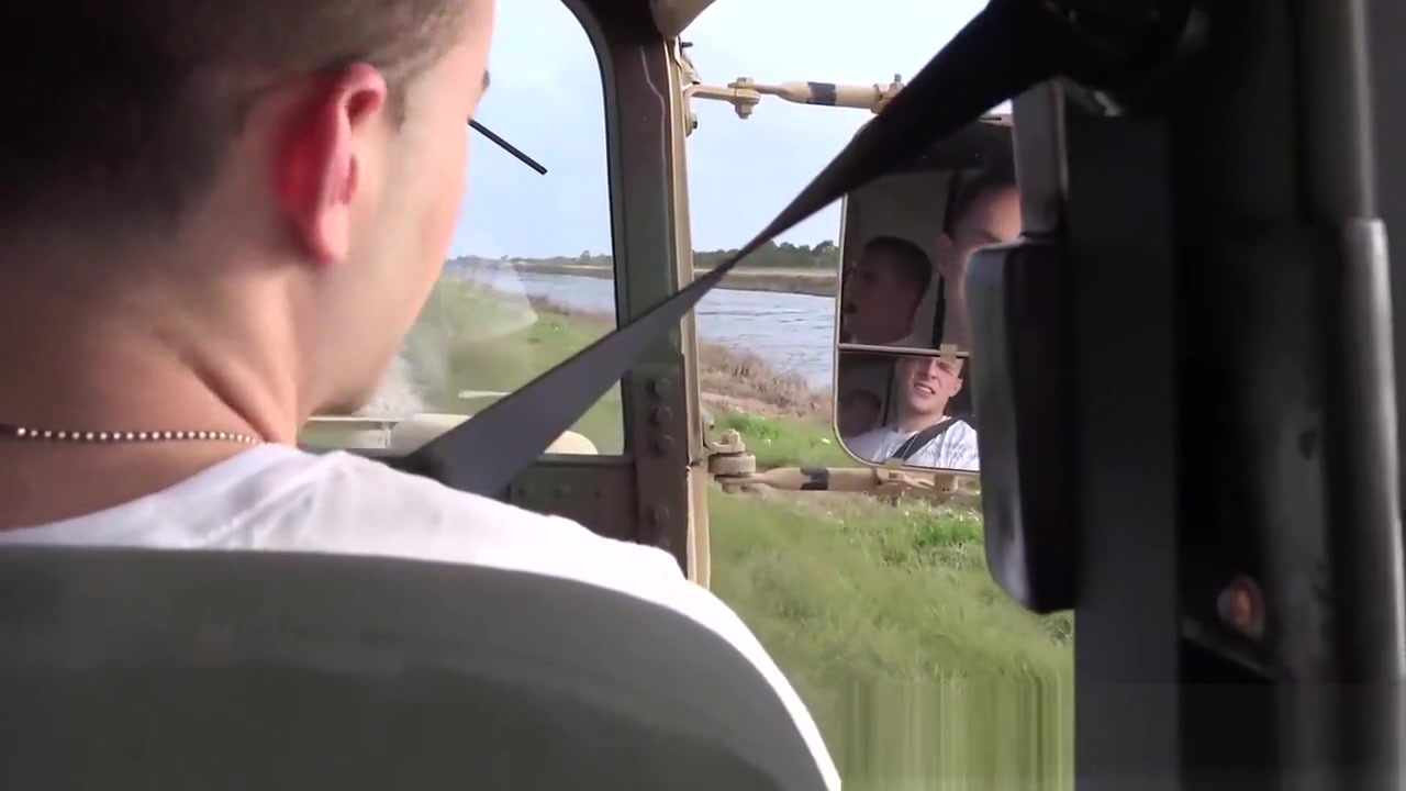 Military men fuck truck going on an anal mission