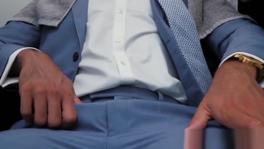 Suit and tie man comes for massage but ends up analrailed