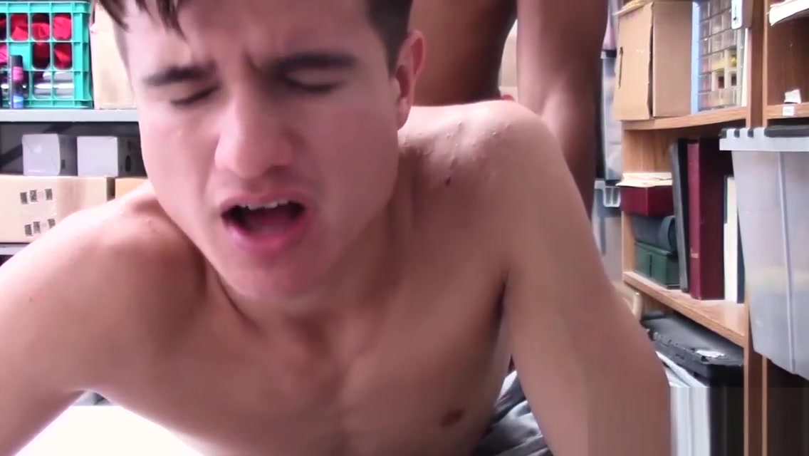Young perpetrator bouncing on officers huge black cock