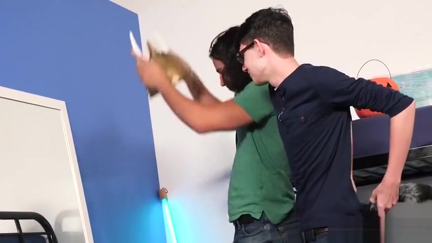 Stepuncle and his boys find their kinky neighbor naked