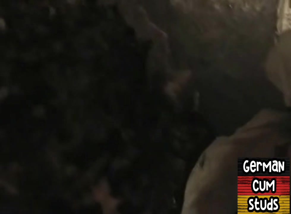 German gay in sling barebacked and fisted in club orgy