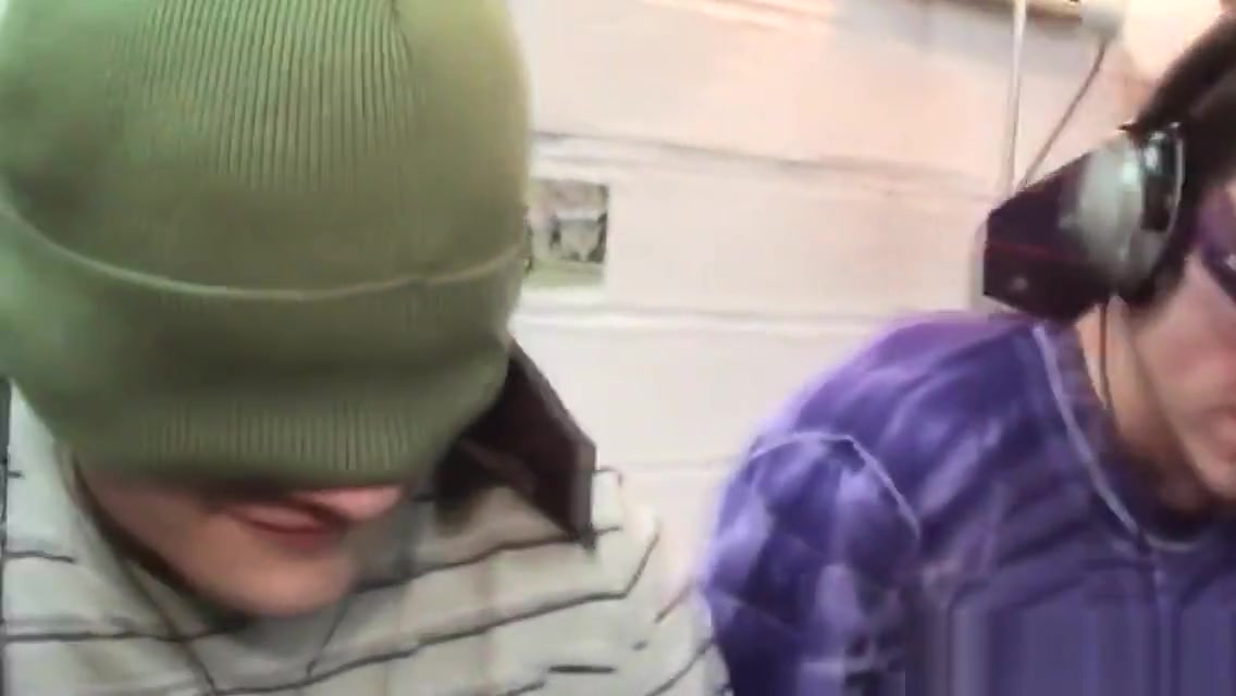 Amateur twink fucked at the gloryhole action