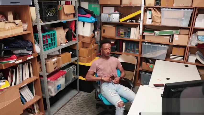 Black perp blackmails Officer and anal fucked bareback
