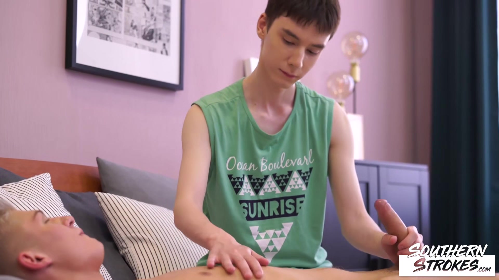SOUTHERNSTROKES Twink Alex Blade Jerked Off By Karol Gajda