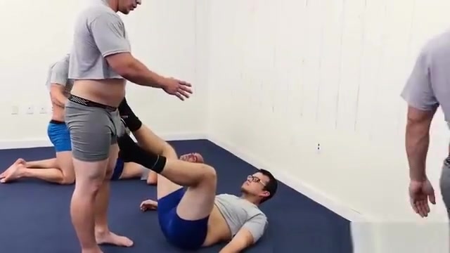 Hunk threesome sex at the office