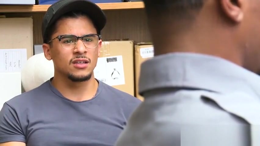 Latino perp takes black Officers big cock bareback anal