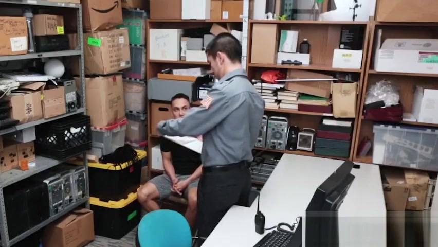 Straight asian perp bareback fucked by gay LP Officer