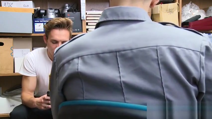 Straight perp anal fucked by two LP Officers bareback