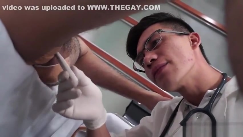Asian twink barebacked by his kinky doctor