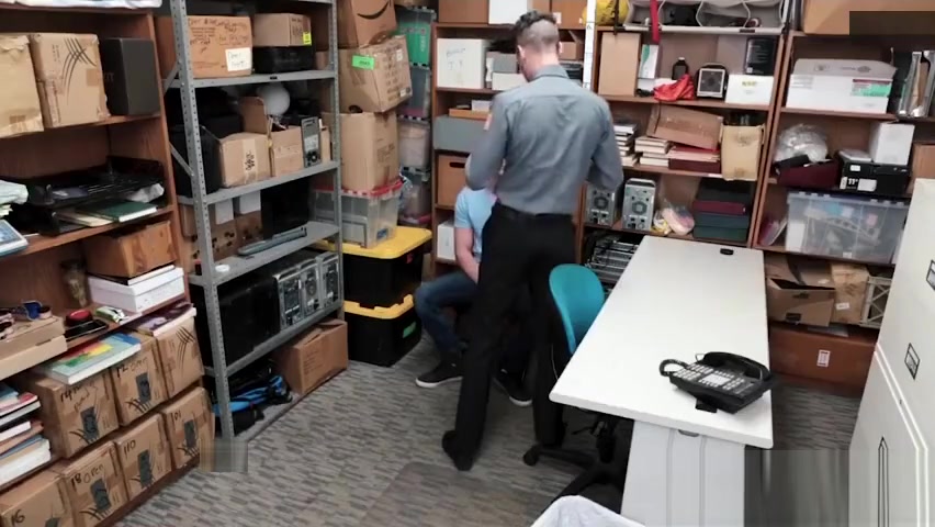 Aggressive teen 18+ perp submits himself to horny Officer