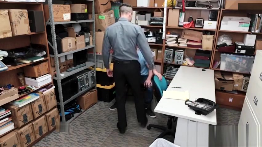 Aggressive teen 18+ perp submits himself to horny Officer