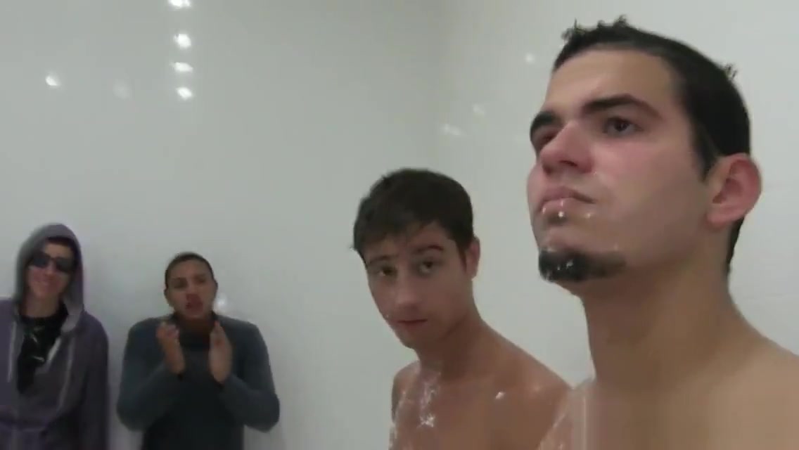 Hazed teen 18+ twinks assfucking in the shower