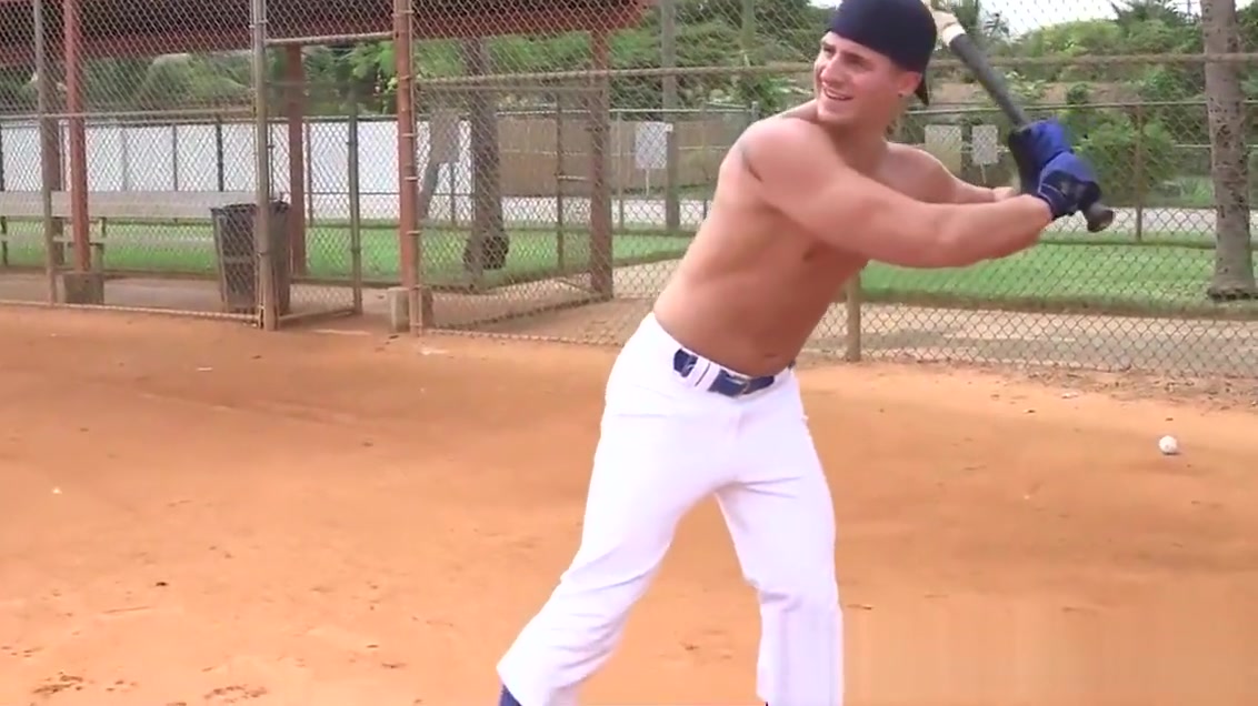 Baseball stud pounded under the showers