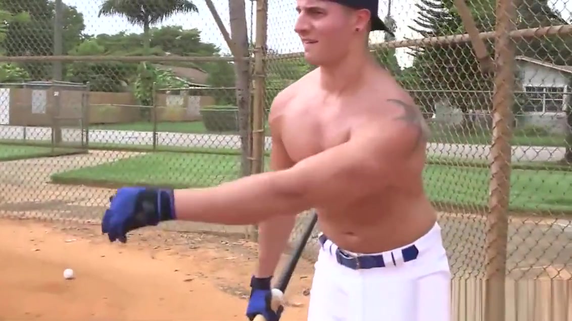 Baseball stud pounded under the showers