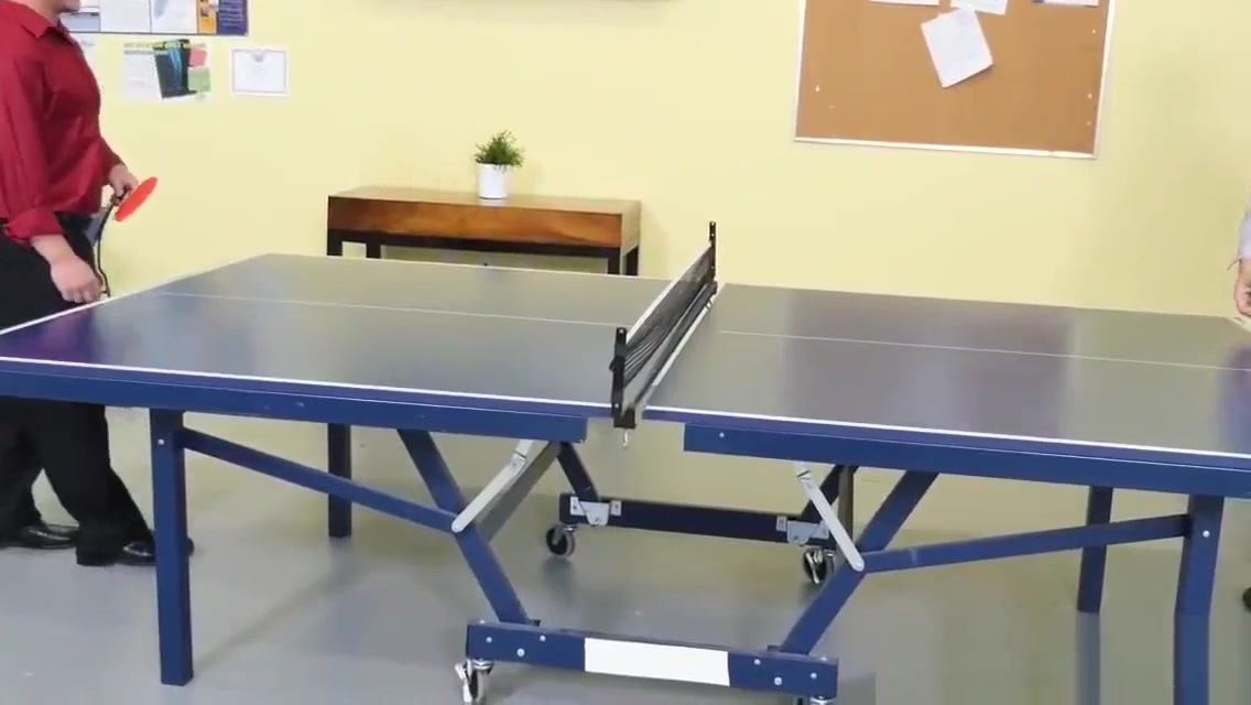 Office stud buttfucked after table tennis