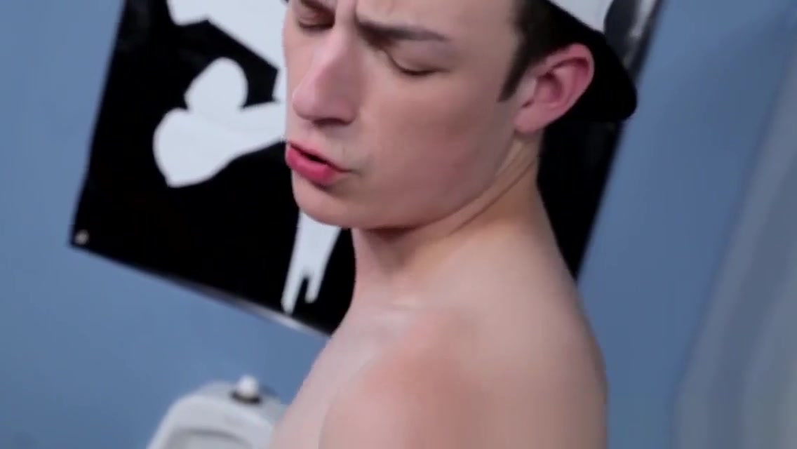 Creampied twink drilled at gloryhole