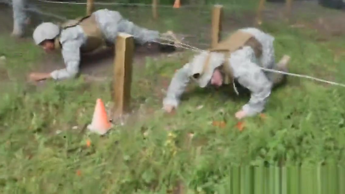 kinky soldiers engage in anal orgy outdoors