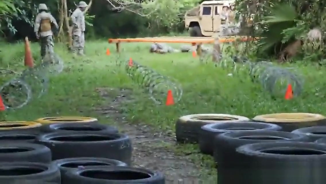 kinky soldiers engage in anal orgy outdoors
