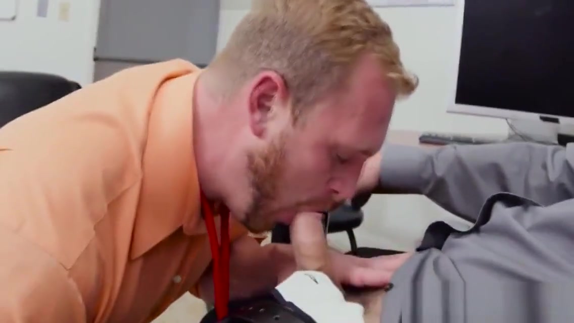 Ginger office stud ass plowed by hunky boss