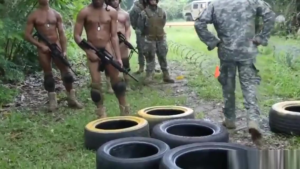 Gay black army men movie and male strippers Jungle pound fest