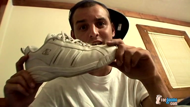 Foot Fanatic Ajax Jerks His Dick - Ajax