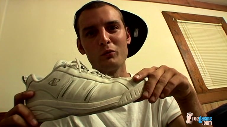 Foot Fanatic Ajax Jerks His Dick - Ajax