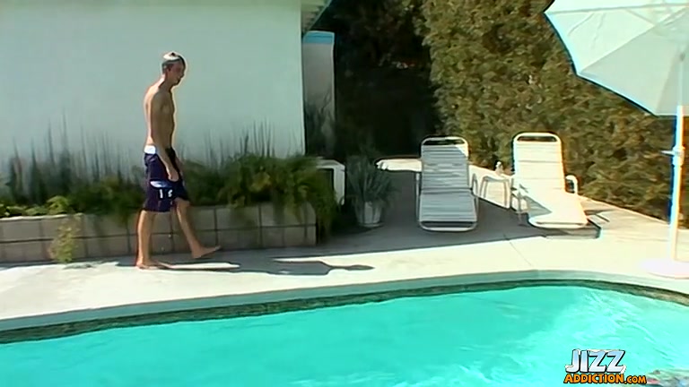 Messy JizzFest at the Pool - Casey Wood, Hoyt Jaeger And Kenny Crusoe