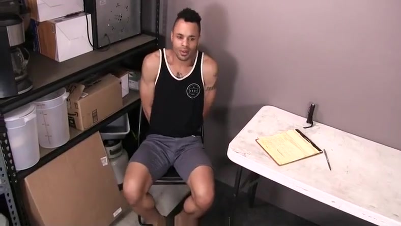 YoungPerps - Sexy Latino Security Guard Barebacks A Black Boy’s Tight Hole